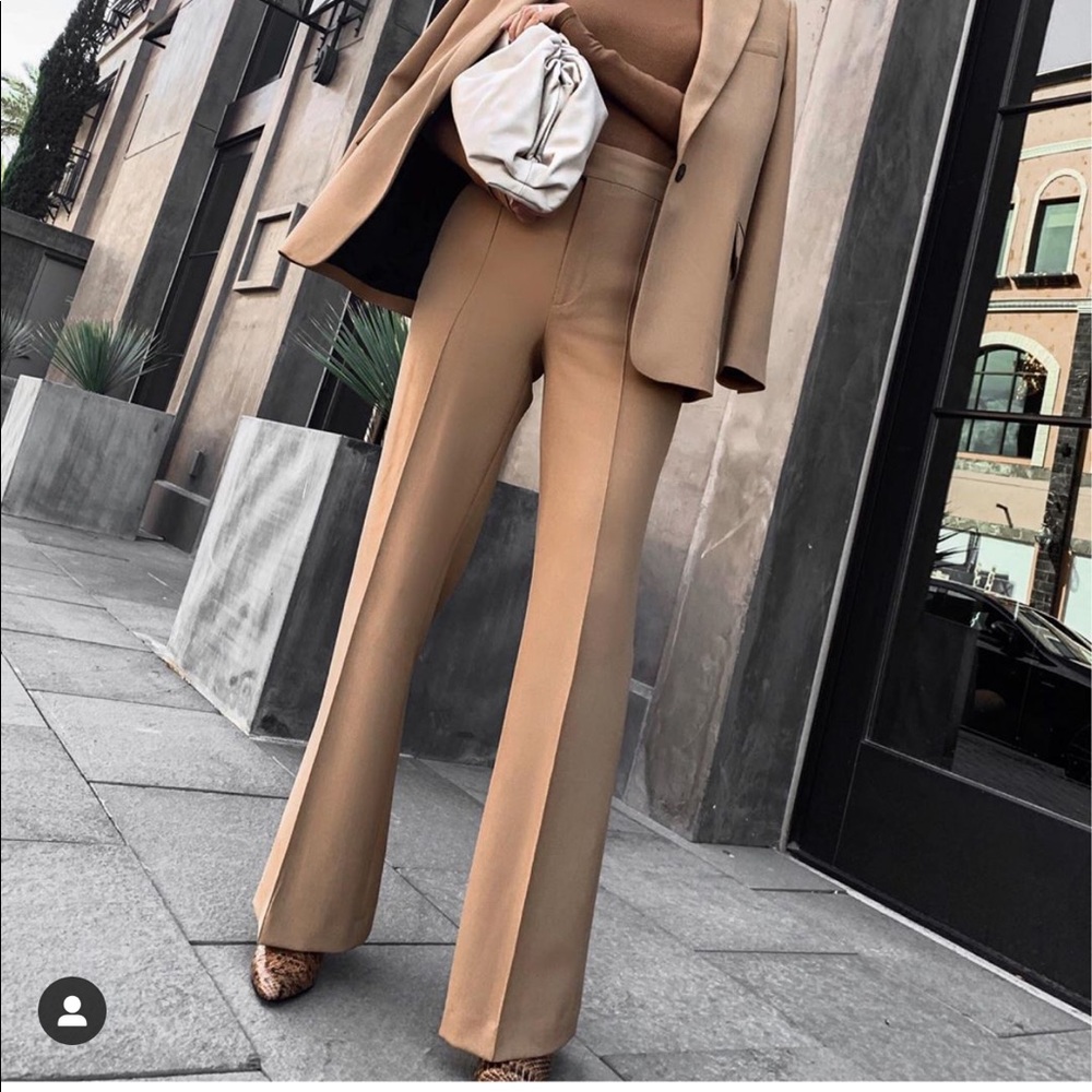 Last🔥Zara flare pants bloggers favorite - Picture 13 of 16